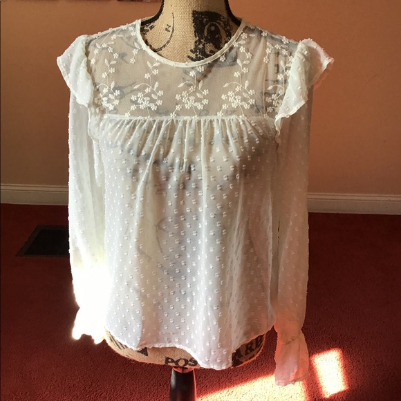 bleuh ciel Tops - NEW CONDITION 💫Lace Blouse M